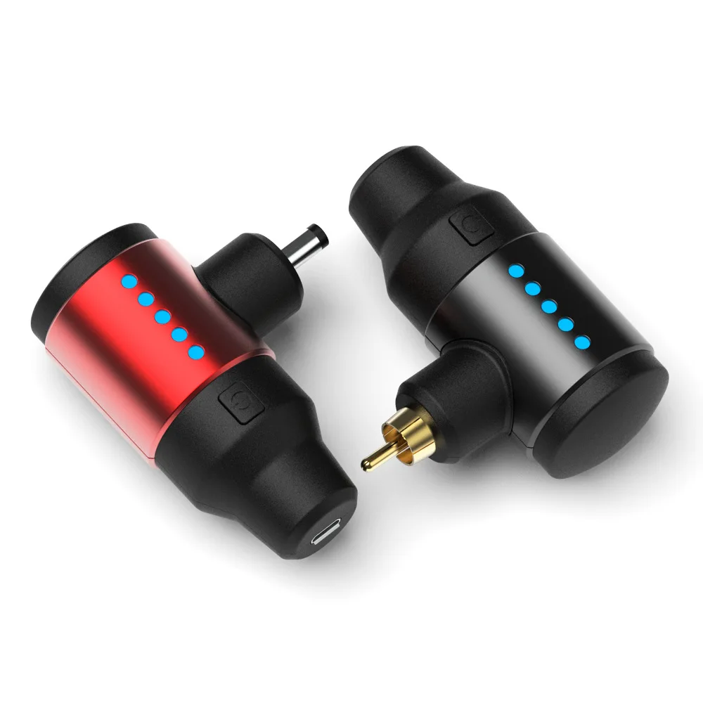 1pc Wireless Tattoo Power Supply Mini Adjustable Power Bank RCA or DC Connector Tattoo Supplies For