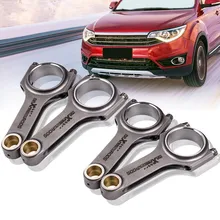 Geschmiedet 4340 Pleuel mit ARP Schrauben Für VW Golf MK4 für Gti 1,8 T 2,0 L H-strahl conrod 144mm Pleuel Bielle Schwimm Kolben