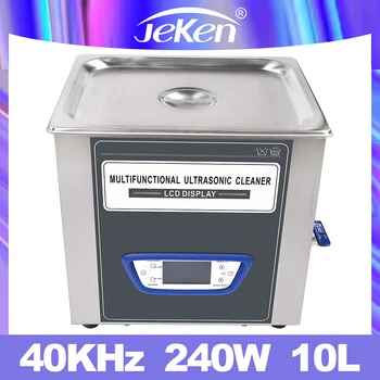 Jeken 10L TUC-100 Ultra sonic limpiador de alta calidad multifuncional de bajo ruido ultrasónico Sonic gafas dentadura postiza de lavavajillas disco