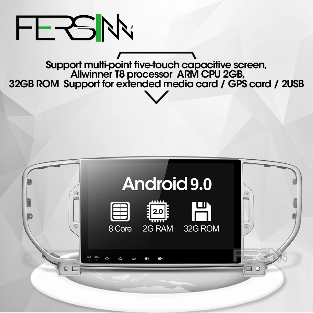 Fersinny CKX59060 ips android Восьмиядерный автомобильный dvd-плеер для KIA sportage 2016 2017 KX5 gps