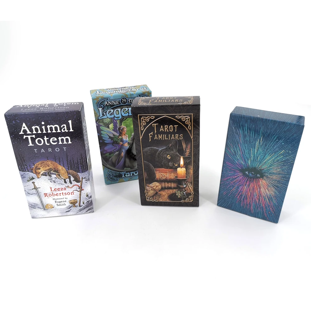 

78 Cards English Spanish Tarot Cards Deck Playing Card Board Game Legends Tarot With Colorful Box Table Cards Family Gift