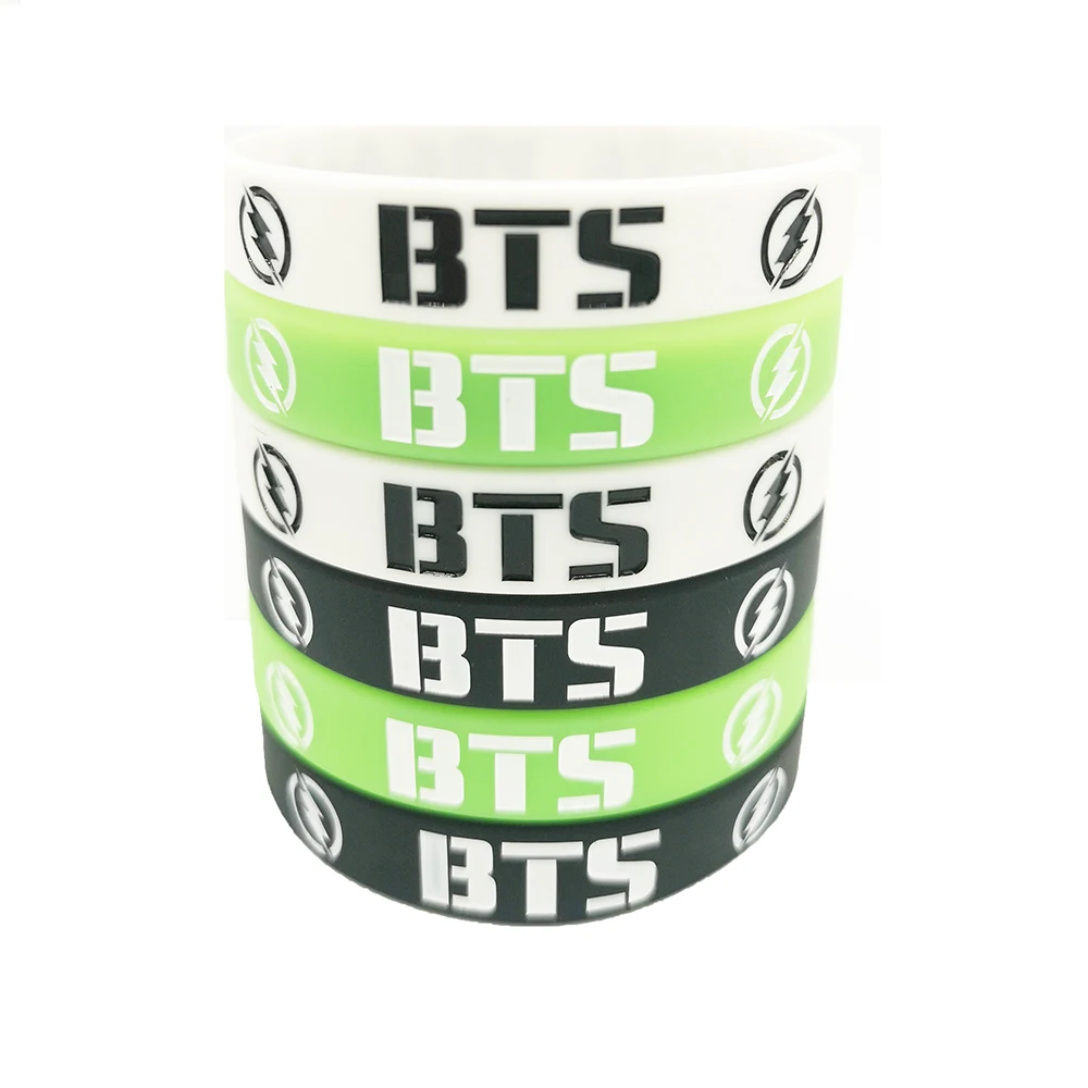 No More Dream Logo Kpop Boys Bangtan Подарочный силиконовый браслет брелок| |