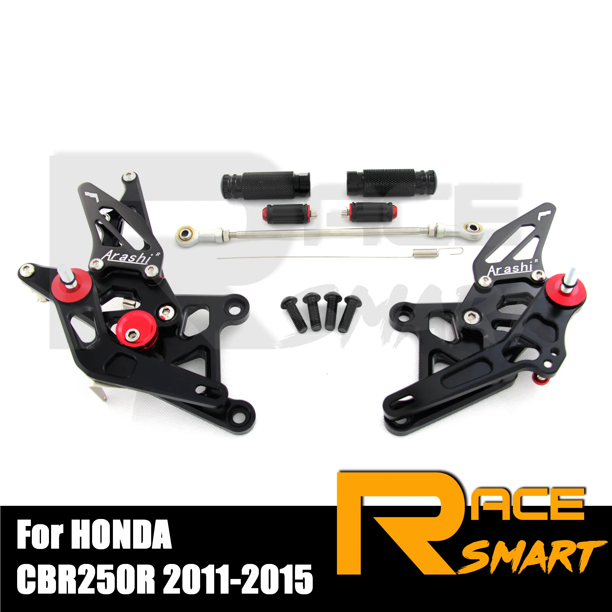 Подножки для мотоцикла HONDA CBR250R 2011 2015 с ЧПУ регулируемая задняя подставка ног Peg