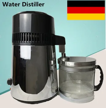 

Germany Stock 4L Pure Water Stainless Steel Water Distiller Purifier Body Filter with Glass Jar With CE Approvide