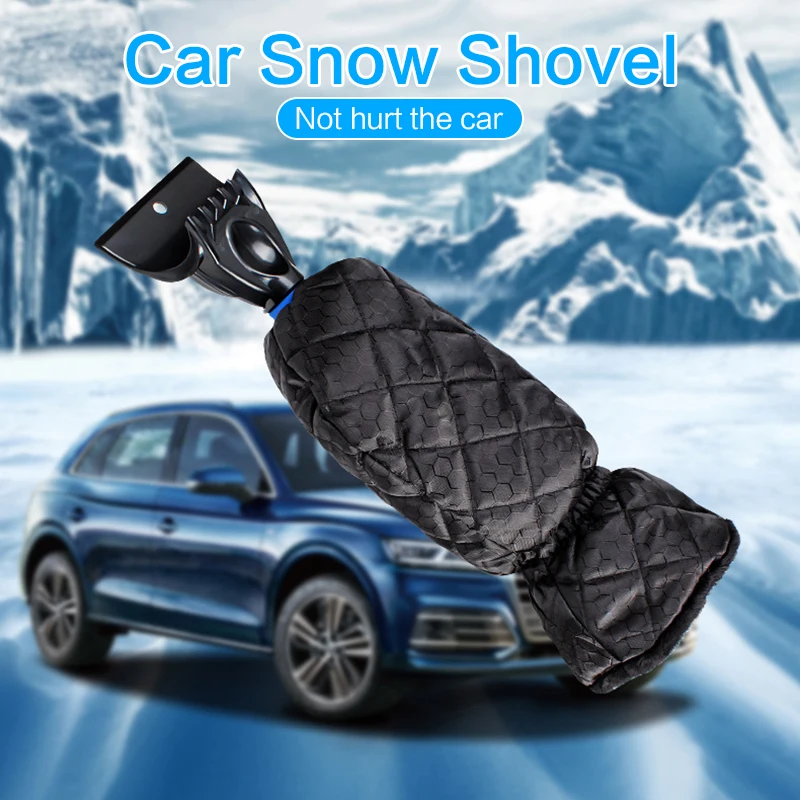 

26*9.5CM Magic Snow Shovel Remove Car Windshield Ice Scraper Brush with Warm Gloves Car Accessories Winter Car Cleaner