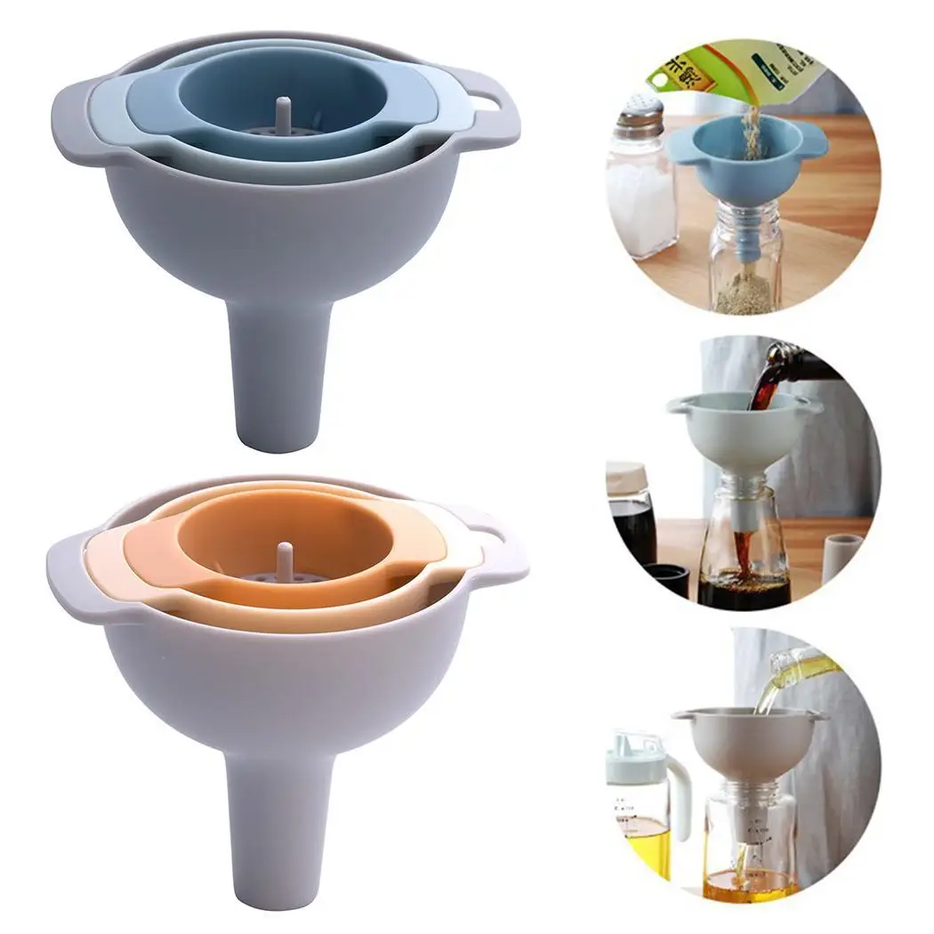 2 Color New Kitchen Home 4 in 1 Multi-function Funnel Set Tool Kitchen Supplies