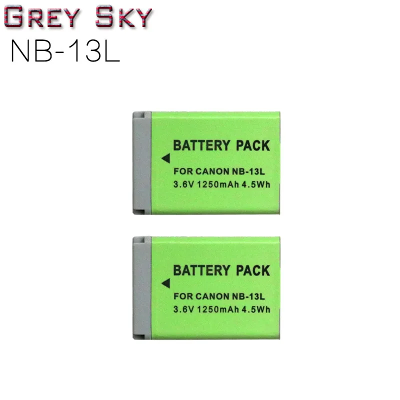 NB-13L NB 13L NB13L батарея+ ЖК USB зарядное устройство для Canon PowerShot G5X G7X G9X G7 X Mark II G9 X, SX620 SX720 SX730 HS - Цвет: 2battery