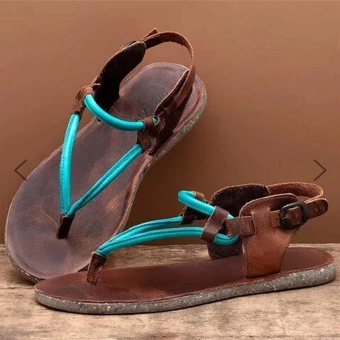 

Women Shoes Fashion Sandals Summer Flat with Shoes PU Leather Gladiator Luxury Shoes Women Designers Zapatos De Mujer LP500