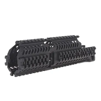 

AK 47 Tactical Quad Rail Picatinny Handguard System CNC Aluminum Full Length AK AEG GBB Jinming Gel Ball Accessory