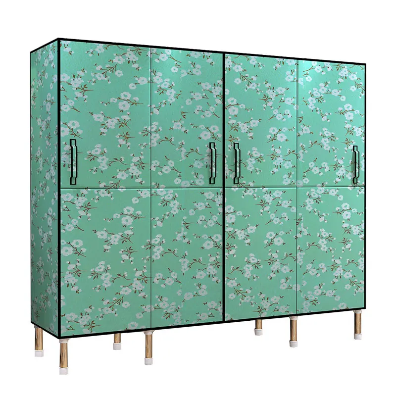 No Zipper Simple font b Closet b font Cloth font b Closet b font Folding Door