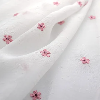 

Romantic Curtain Korean Pastoral Small Red Floral Sheer Curtain for Living Room Tulle Fabric Drape Window Balcony Blinds X114#40