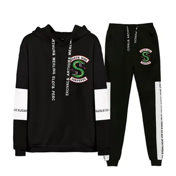 

Riverdale Hoodies Suit Men/women2019 NEW 3D/Polyester hoodie Sweatshirt Spring Autumn Male/ladies Casual bike hoodies set