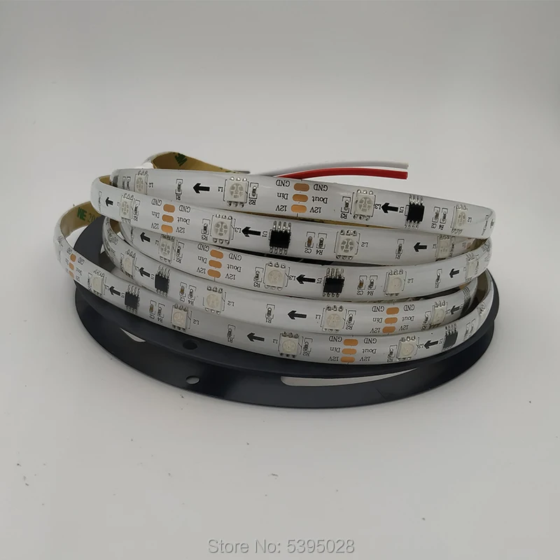 WS2811 1 ic управление 3 светодиодный IC умный драйвер чип может адресовать пиксельный светодиодный светильник DC12V ленточный светильник программируемый 30/60 светодиодный s/m