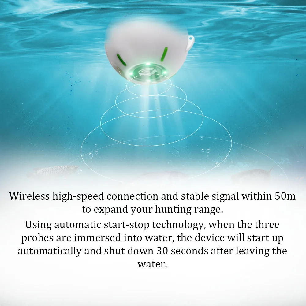 

Portable Intelligent Fish Finder Digital Imaging USB Charging Automatic Start-Stop Wireless Fish Finder