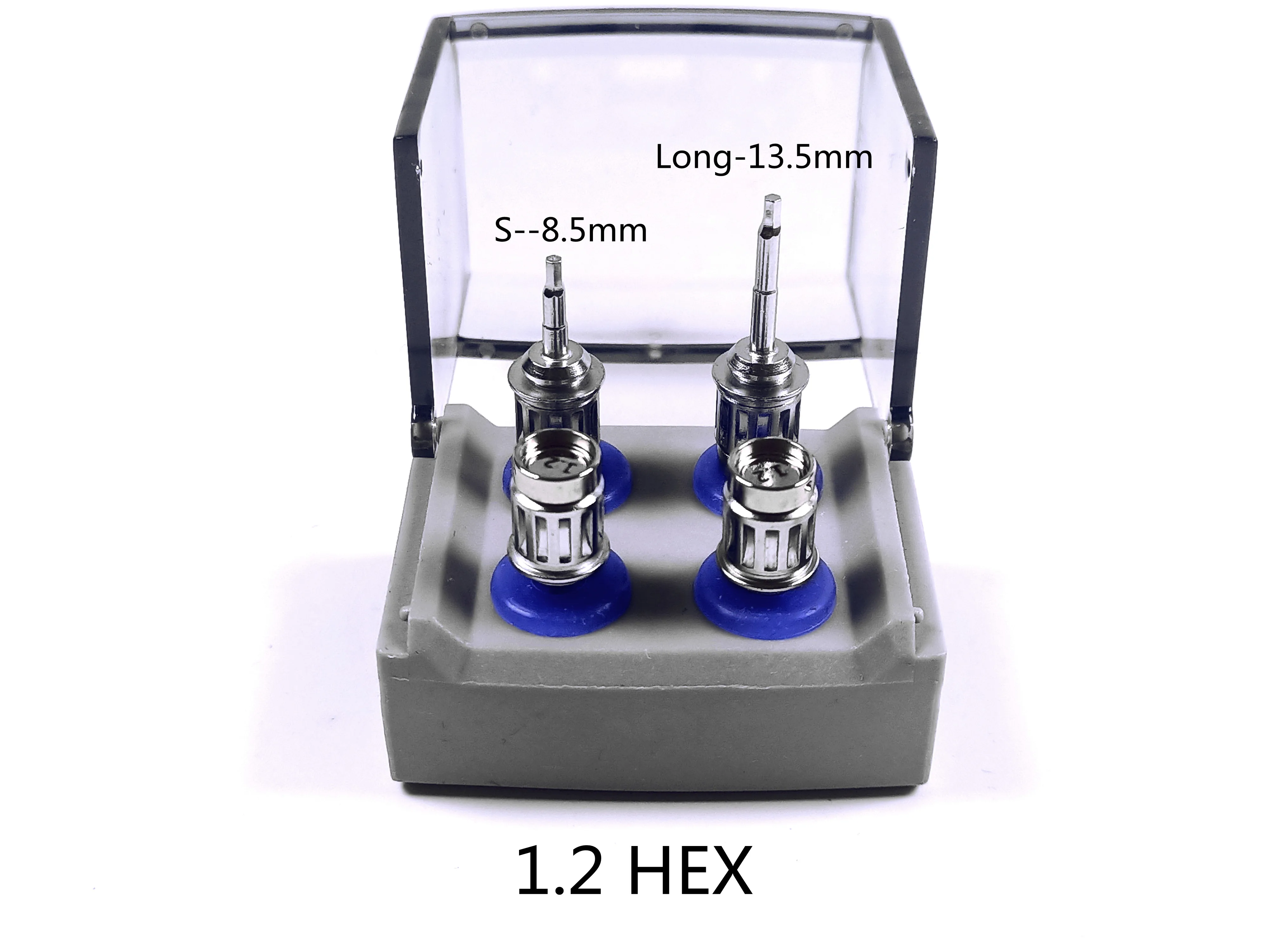 치과 토크 스크루 드라이버 1.2 HEX L/S, 보관함 포함