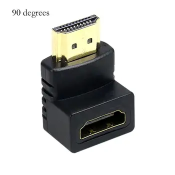 

Right Angle HD Multimedia Interface Adapter Male to Female Connector Black 90 Angle, 270