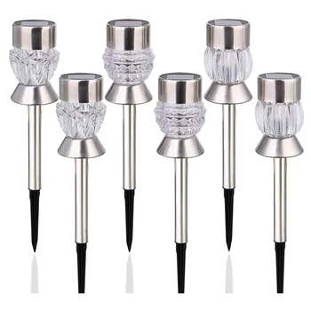 

Outdoor Solar Lights-Three Shapes of Courtyard Decoration Lights Solar Street Lights Outdoor Landscape Lighting 6 Packs