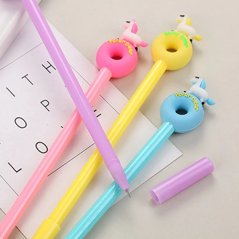

5 Pcs/pack Creative Donut Unicorn Cartoon Gel Pen Cute Cartoon Student Office Writing Stationery Pen Kawaii Study Supplies
