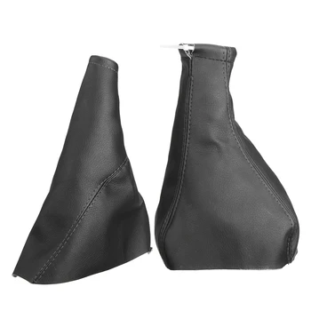 

PU Leather Black Dust Cover Wear Resistant Car Accessories Durable Handbrake Gear Interior Anti Scratch For Opel Corsa