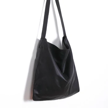 

Soft Letter Shoulder Bag Large Capacity Casual vintage Handbag WIth width Strap Reusable Durable Bag for Work