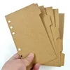 6 Holes A5/A6 Notebooks Tabbed Paper 5pcs/set Writing Pads Scrapbook Index Tabs Planner Divider Pages ► Photo 2/6