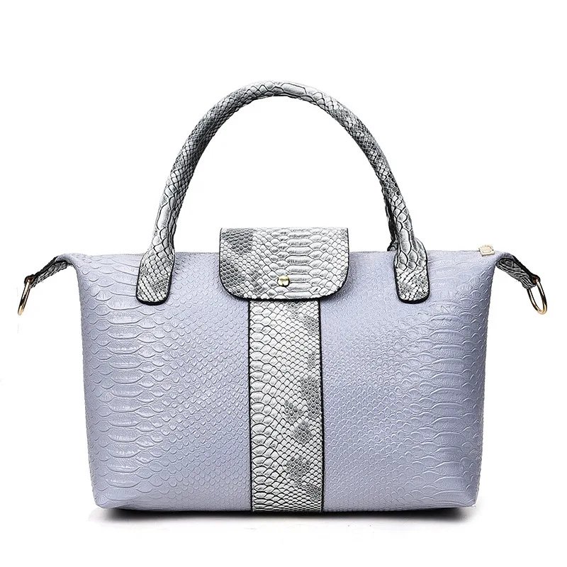 

Different Size Bags Women's Snakeskin Crocodile Pattern 2020 New Style Fashion Simple Different Size Bags Six Pieces Set Fashion