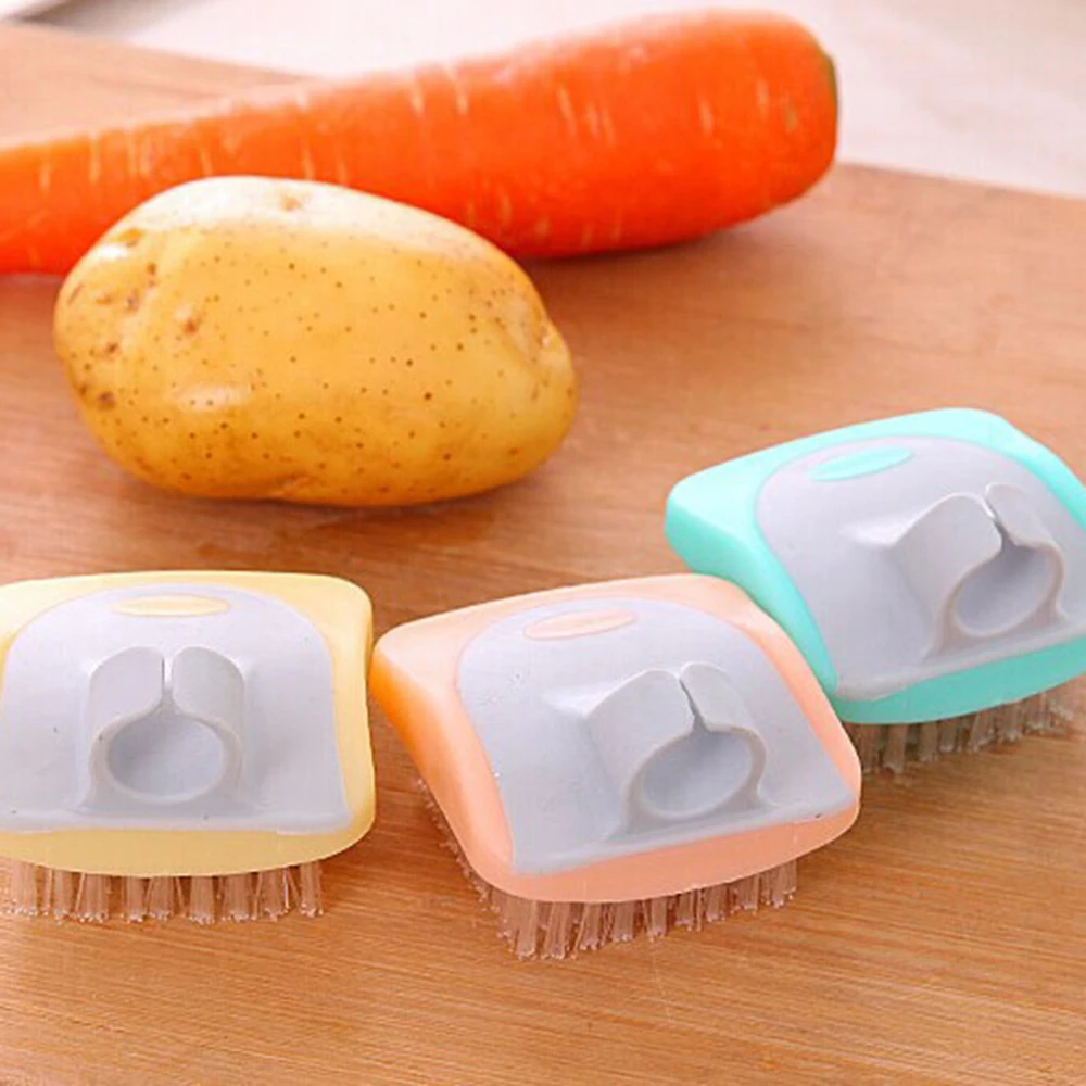 Fruits Vegetables Cleaning Brush Fingers Protection Potato Radish Cleaning Brushes For Kitchen#05