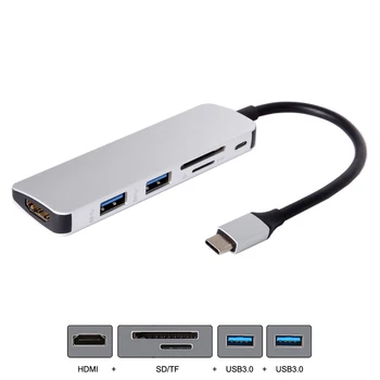 

Hub Hub Adapter Adapter Adaptor W/ 4K HDMI Multiport Card Reader SD TF