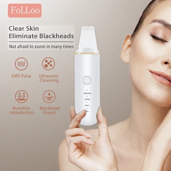 

Electric Facial Skin Scrubber Ultrasonic face peel skin Cleaner Peeling Tool Skin Massage Spatula USB Charge facial cleansing