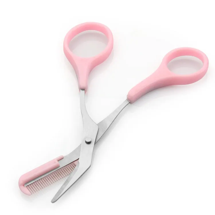 

1PCS Eyebrow Trimmer Scissors With Comb Remover Makeup Tools Hair Removal Grooming Shaping Shaver Trimmer Eyelash Hair Clips