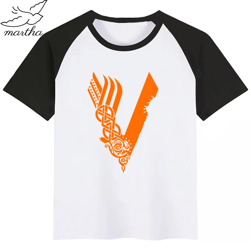 

Viking Kids Summer Girls & Boys Funny Tshirt Children Print T-shirt Fashion Casual Baby Clothes