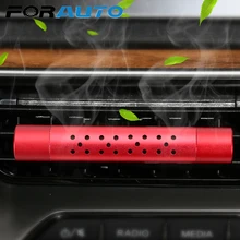 Автомобильный освежитель воздуха на выходе автомобиля духи аромат для Авто воздуха на выходе зажим для ароматерапии с 5 бесплатными ароматические палочки твердые духи диффузор