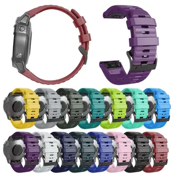 

Durable Silicone Watch Strap Breathable Wristband for GArmin Fenix6X Smart Watch