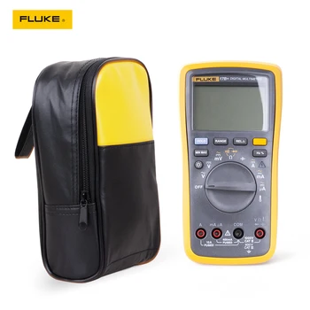 

Fluke 17B+ Digital Multimeter Temperature Probe TL75 test leads +Soft Case bag