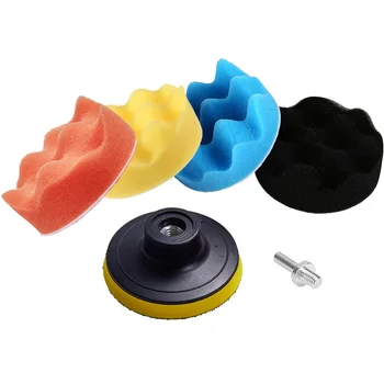 

6Pcs/Set Car Polishing Pads Buffing Sponge Pad For Auto Polishing Waxing Car Compound Polish Buffer Pads Hand Tool Kit