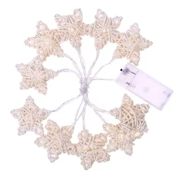 

1.1M 10Led Star Rattan String Lights Led Fairy Lights Christmas Wedding Decoration Lights Battery Operate Lights
