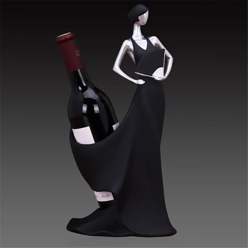 Смола Восточная красота скульптура полимерная подставка для вина лучший держатель бутылки вина винный стеллаж домашний бар декор для ресторана органайзер для хранения