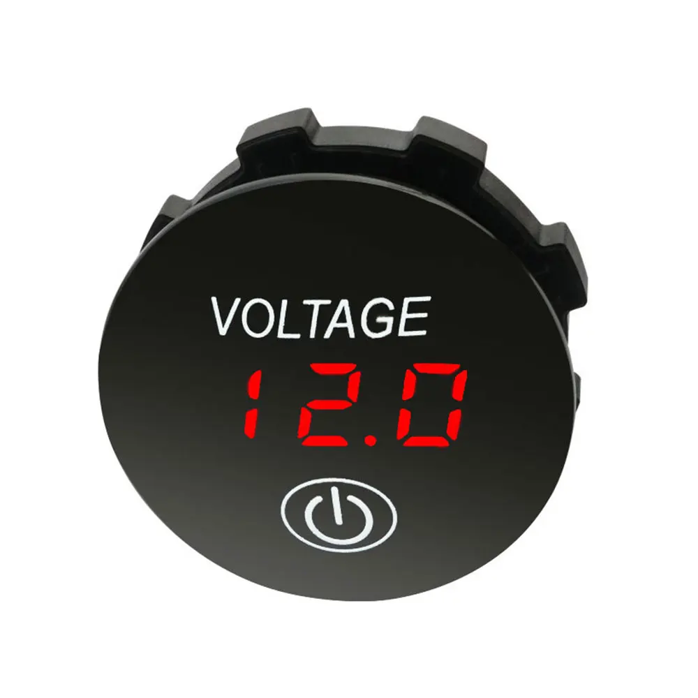 12v24v Car Motorcycle Led Panel Digital Voltage Meter Battery Capacity