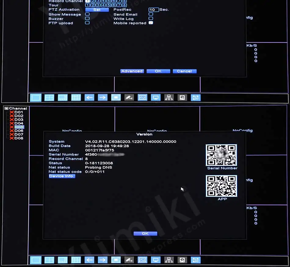 H.265+/H.264 8ch* 4.0MP/4ch* 5.0MP/8ch* 1080P сеть NVR видео-рекордер 1080 P/720 P IP Камера с кабель sata ONVIF CMS XMEYE