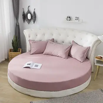 

Cotton Mattress Cover Round Bed Protector for Bedding 220cm Diameter