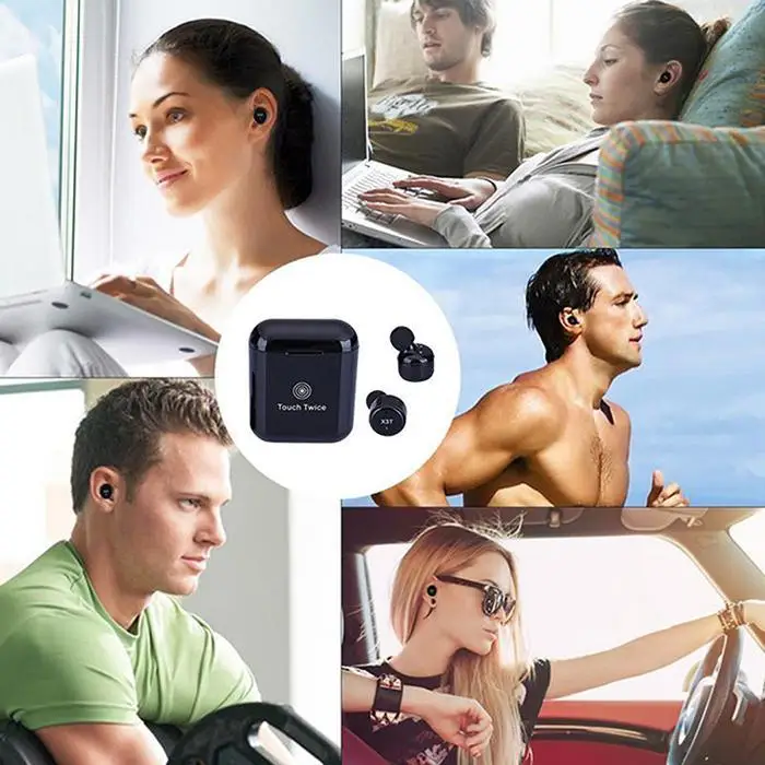 Портативные мини TWS беспроводные Bluetooth наушники HD звук в ухо громкой связи беспроводные Bluetooth наушники для телефона с зарядной коробкой