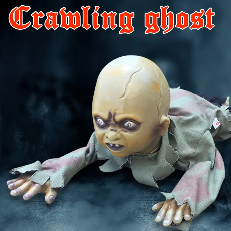 

Scary Creeping Ghost Kids Decorations Haunted House Props for Halloween Party S7JN