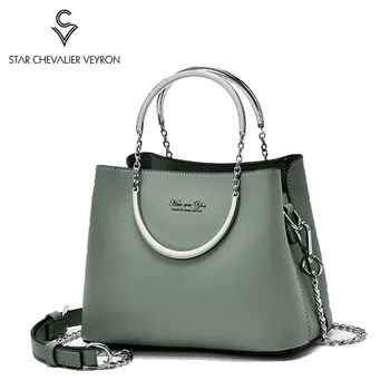 

2019 New Metal Handle Multi-layer Handbag Women Messenger Bag Chain Bag Women's Shoulder Bags Totes Clutch Small Bucket Bags Sac