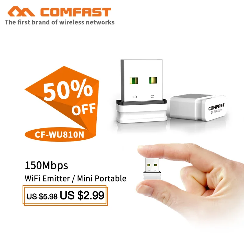 Realtek RTL8188EU 802.11b/g/n 150 Мбит/с USB WiFi адаптер ключ беспроводной Антенна для Windows/MAC/Linux