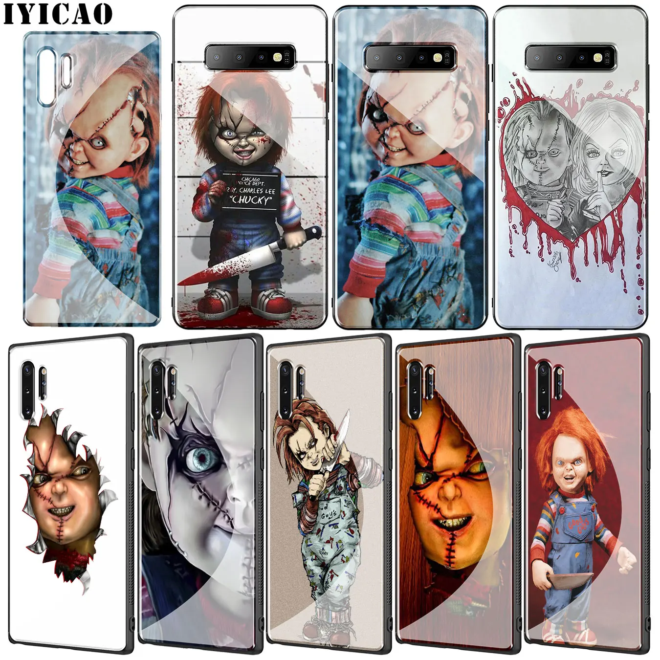 Чарльз Ли Ray кукла Чаки Лидер продаж Стекло чехол для samsung Galaxy S10 S9 S8 Note 8 9 10 плюс A10