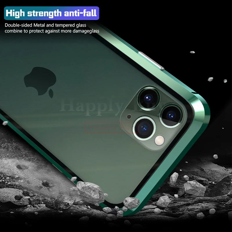 360 Полный корпус чехол для телефона для iPhone 11 Pro Max чехол 360 магнит чехол s для iPhone 11 Pro Max чехол s металлический чехол Bumber