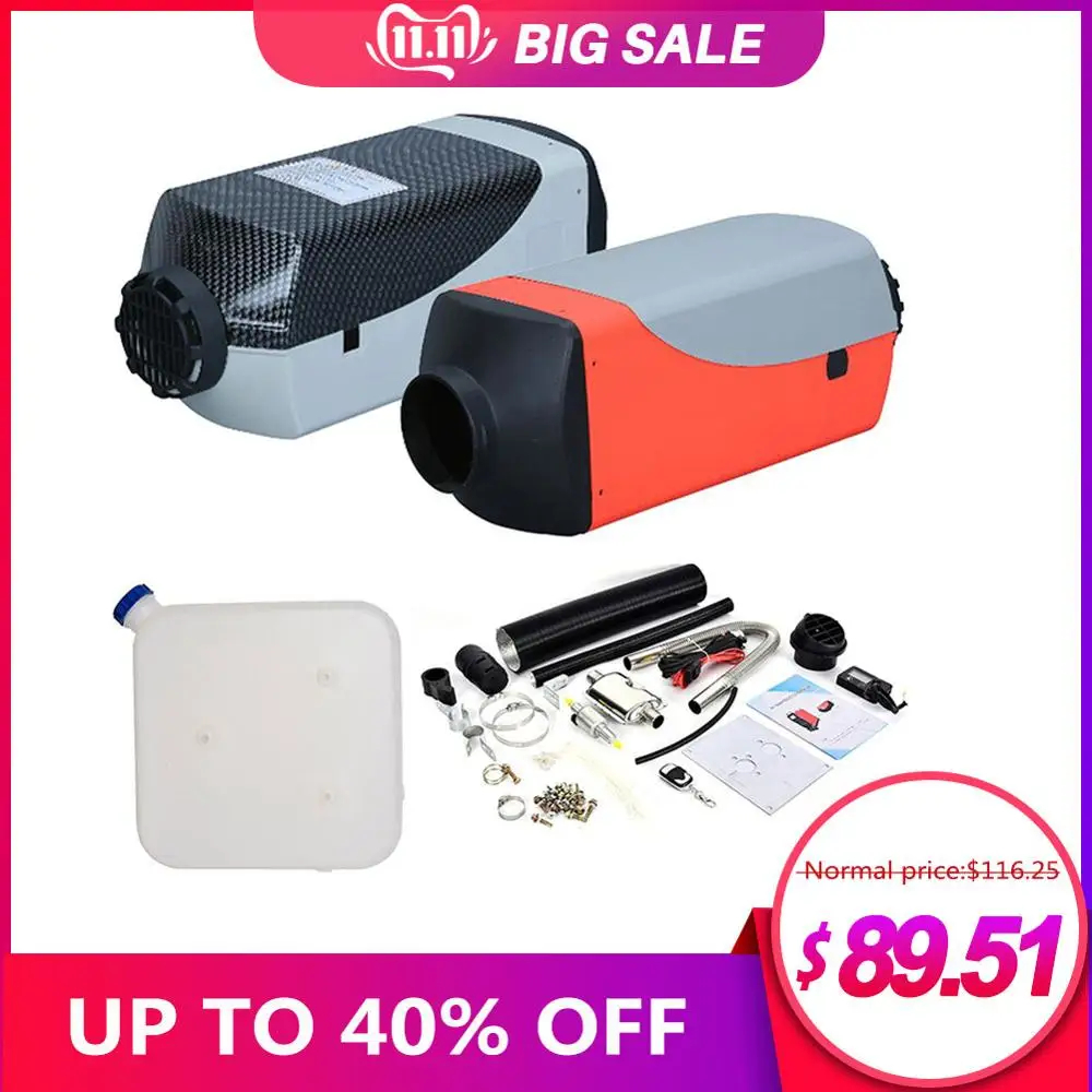

5KW 12V24V Auxiliary Heater Parking Air Fuel Oil Heating Machine Monitor Air Diesels Fuel Heater Single Hole For Trucks Buses