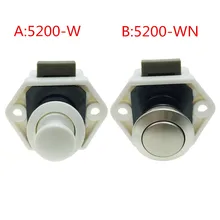 1PC Mini Push Lock Button Catch Lock Cupboard Door Knob Camper Caravan Motorhome RV Cabinet Drawer