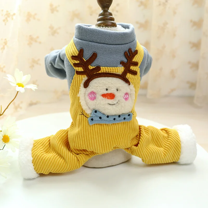 雪人背带裤棉衣_6382