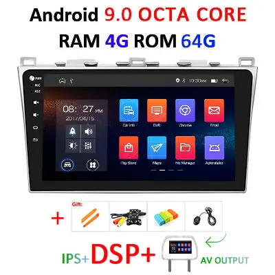 10," PX5 DSP ips 4G 64G Android 9,0 Автомобильный gps для Mazda 6 2008- навигационная поддержка BOSE аудио система без dvd плеера ПК - Цвет: 9.0 4G 64G DSP-AVOUT